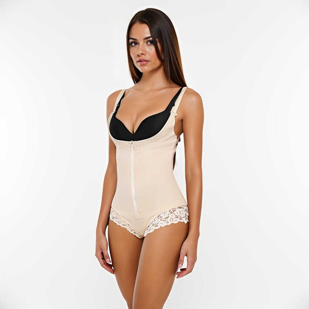 Zip-Up Butt Lifter Sculpting Bodysuit