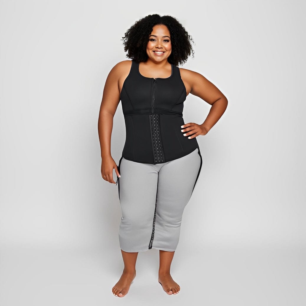 One-Piece Zip Sports Shapewear
