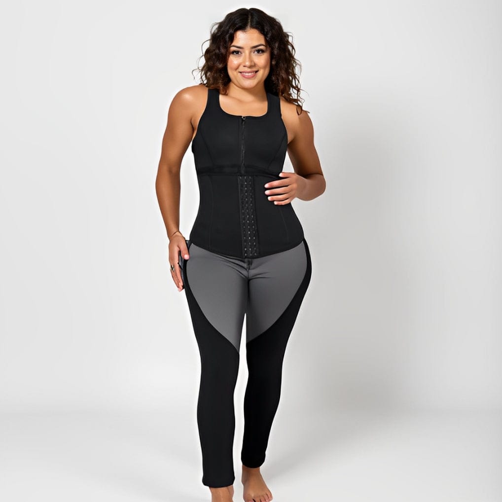 One-Piece Zip Sports Shapewear