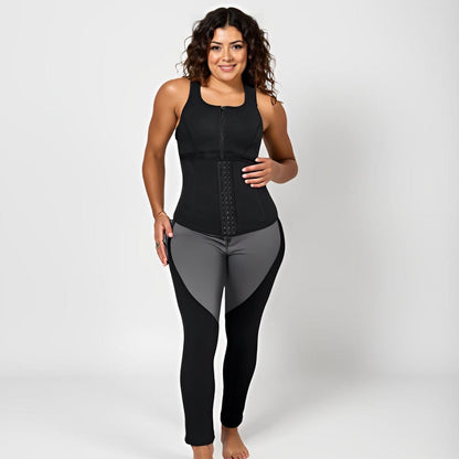 One-Piece Zip Sports Shapewear