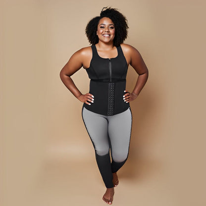 One-Piece Zip Sports Shapewear